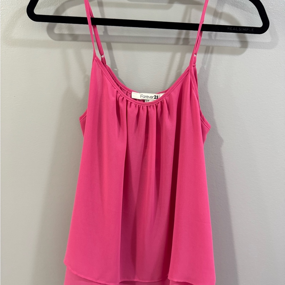 Forever 21 Vibrant Pink Camisole Top